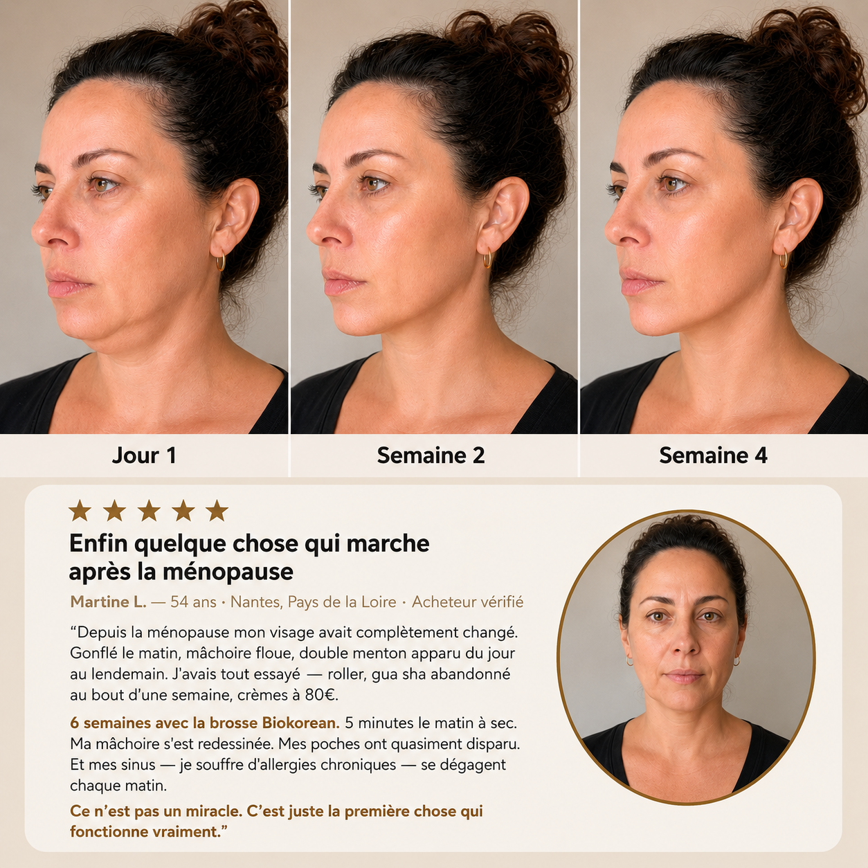 Brosse Drainage Lymphatique Visage Biokorean